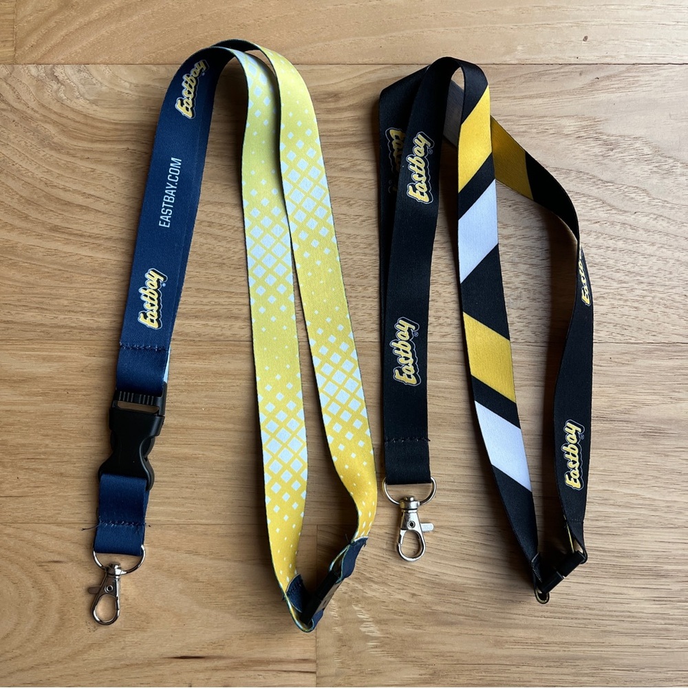 Pair of Eastbay ID NECK Lanyard Breakaway Clasp